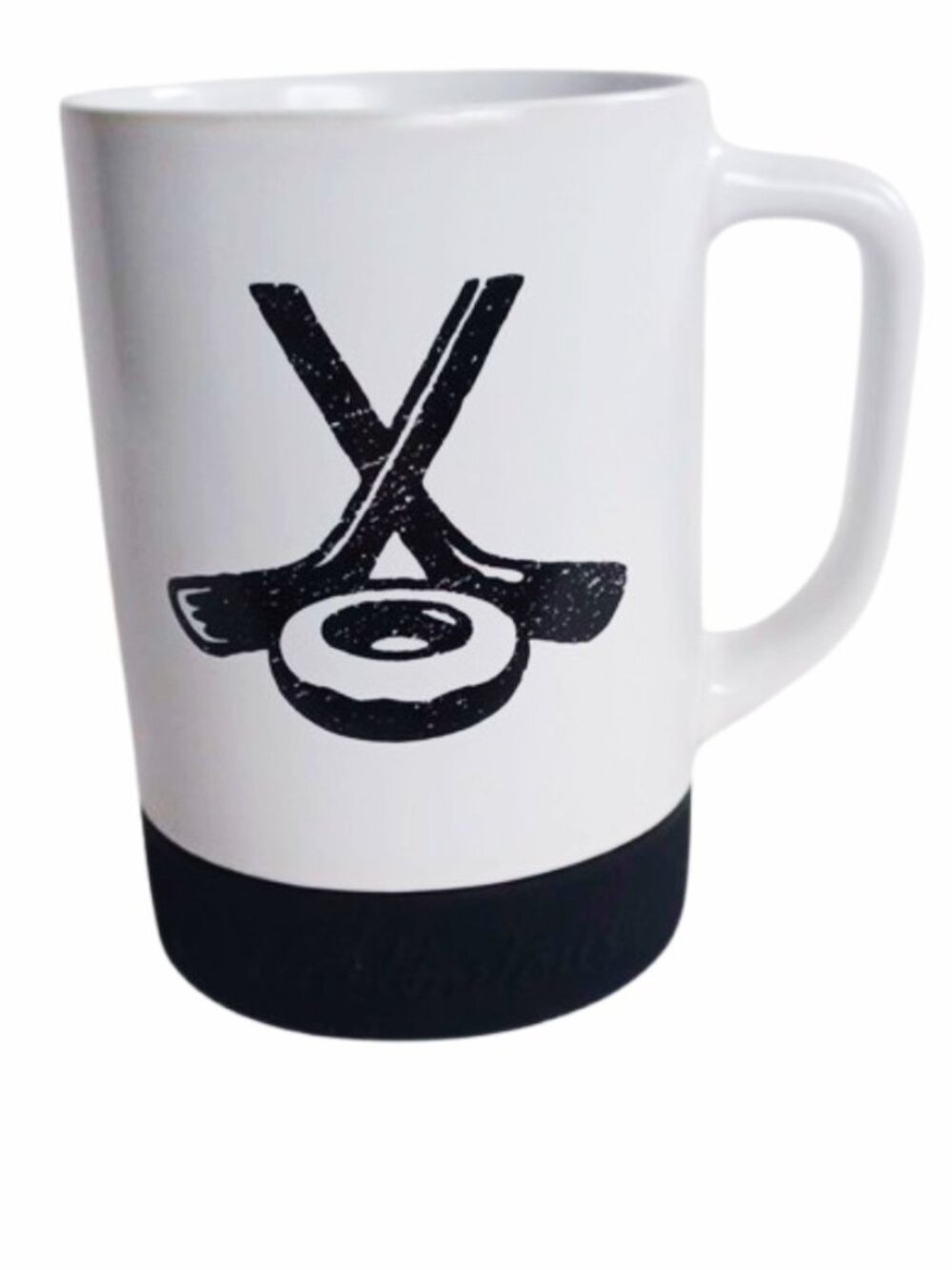 Tim Horton's Hockey Stick/Donut w/Hockey Puck Base Coffee Mug